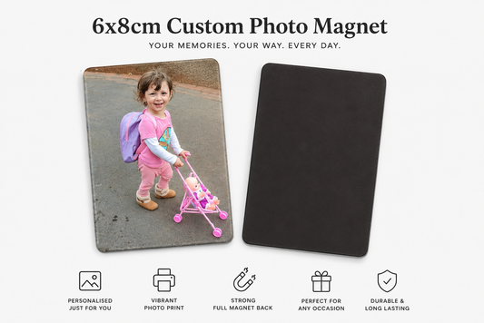6cm X 8cm Custom Photo Magnet