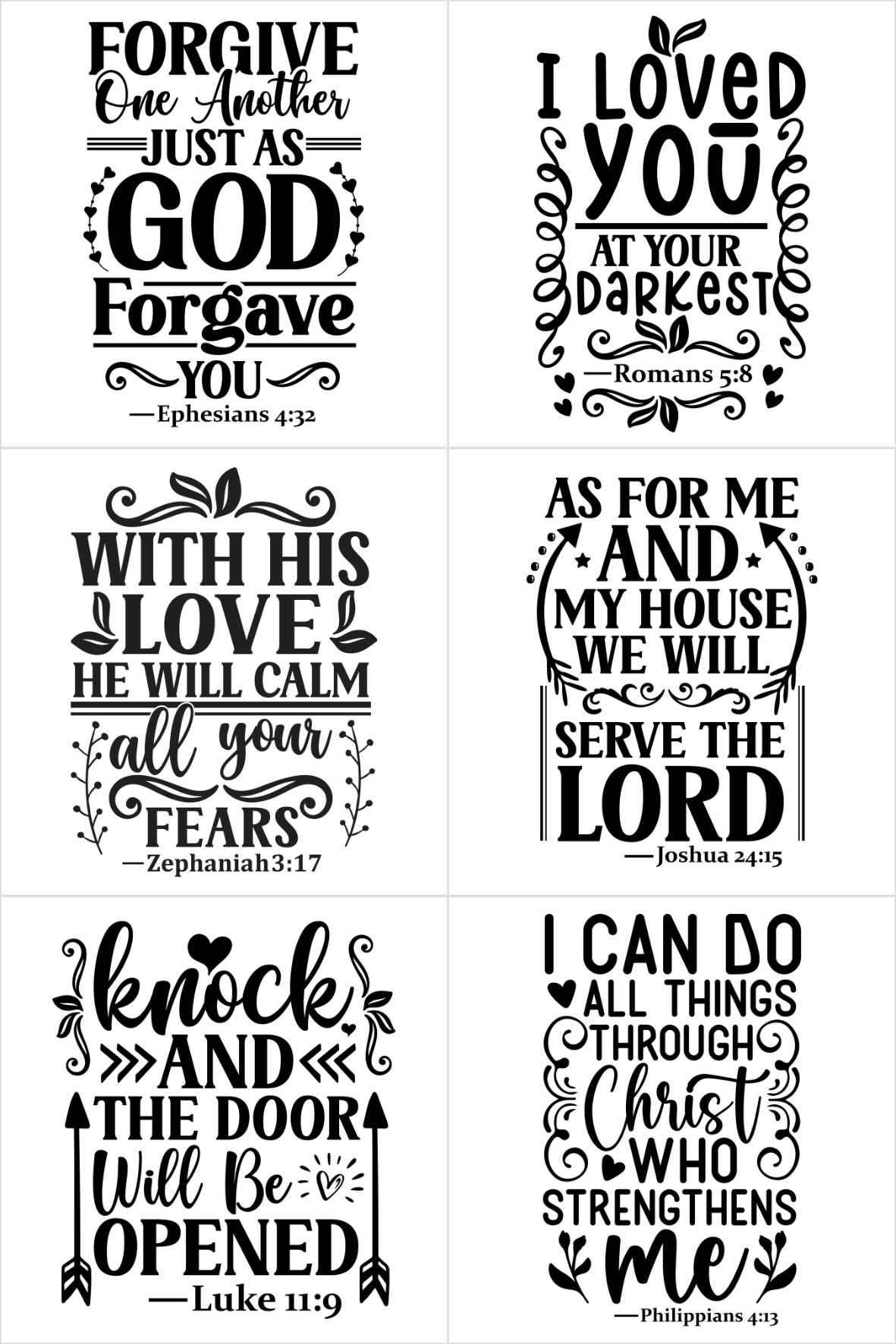 Scripture Magnet Set 6pc