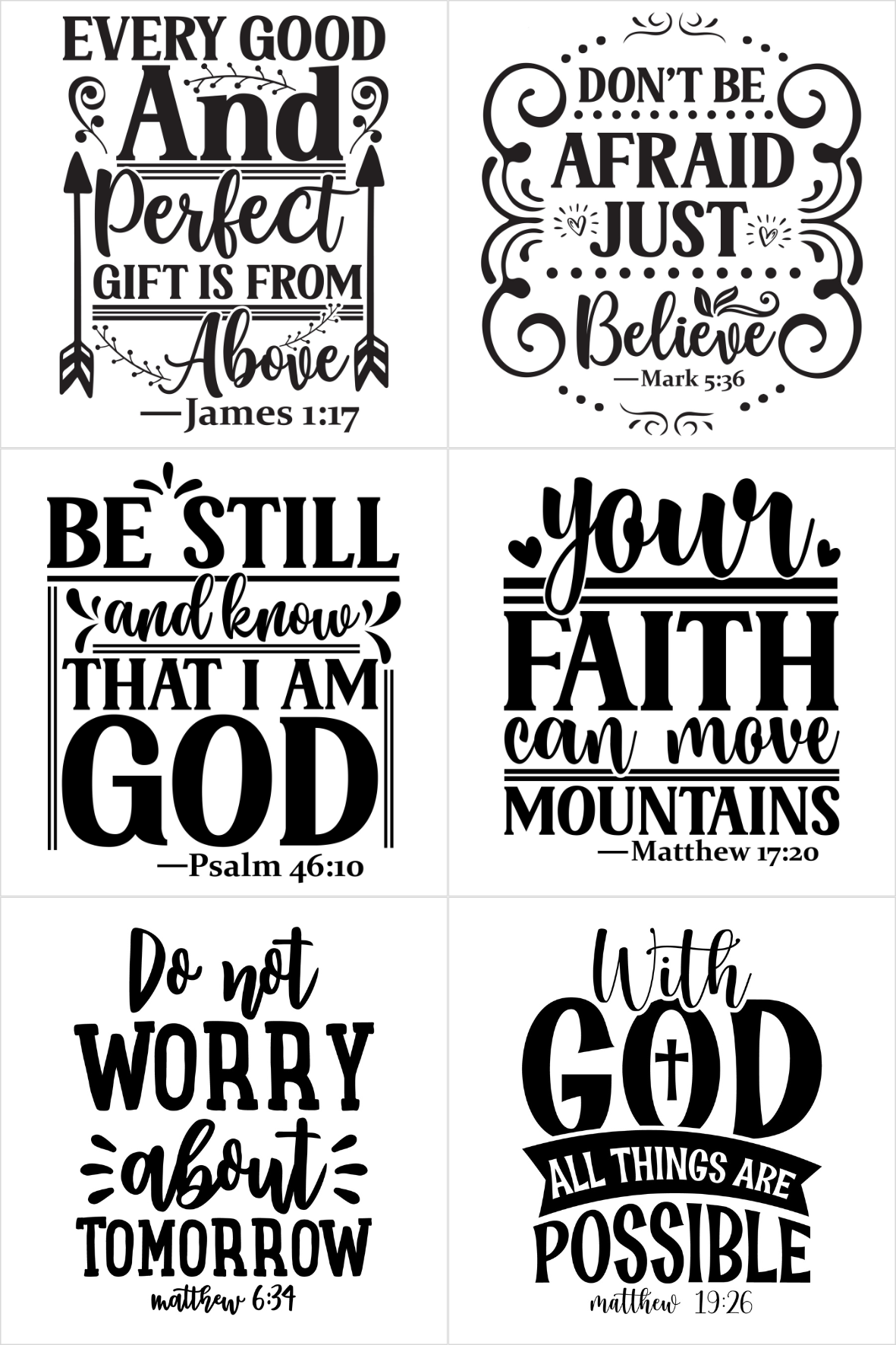 Scripture Magnet Set 6pc