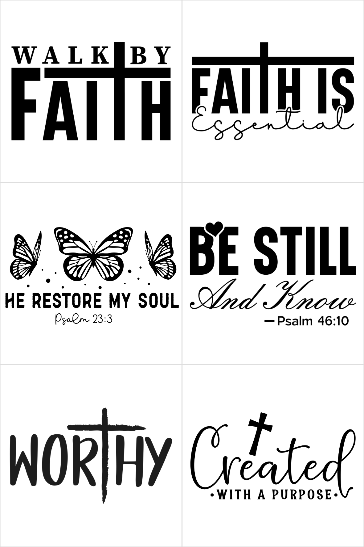 Scripture Magnet Set 6pc