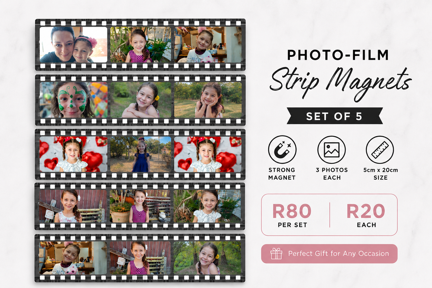 Photo-film Theme Strip Magnet